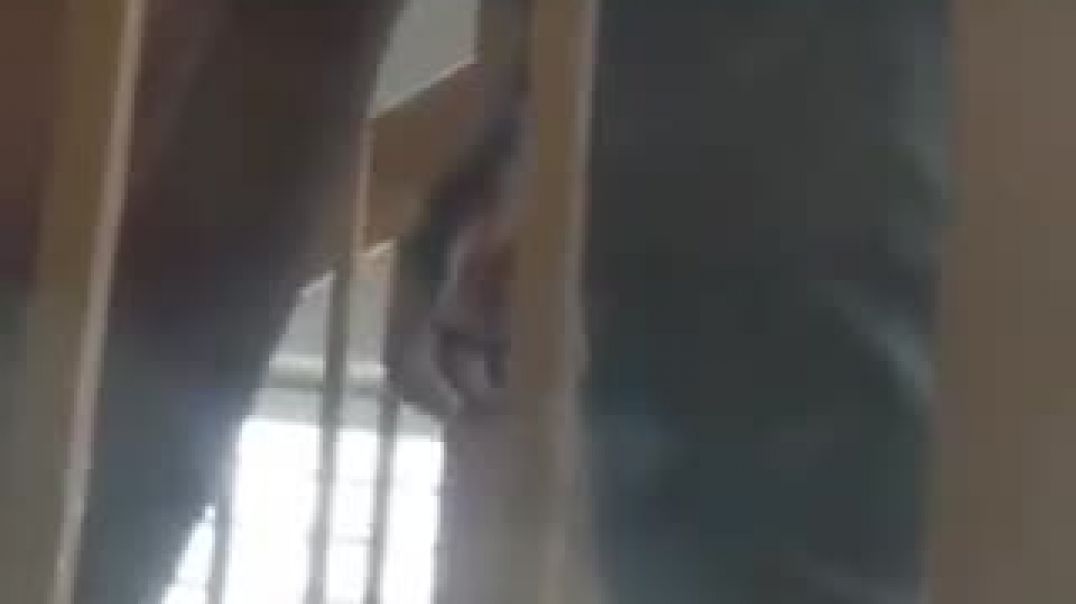 Horny teens fucking on school stairs