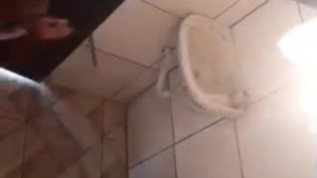 ⁣Caught at the toilet
