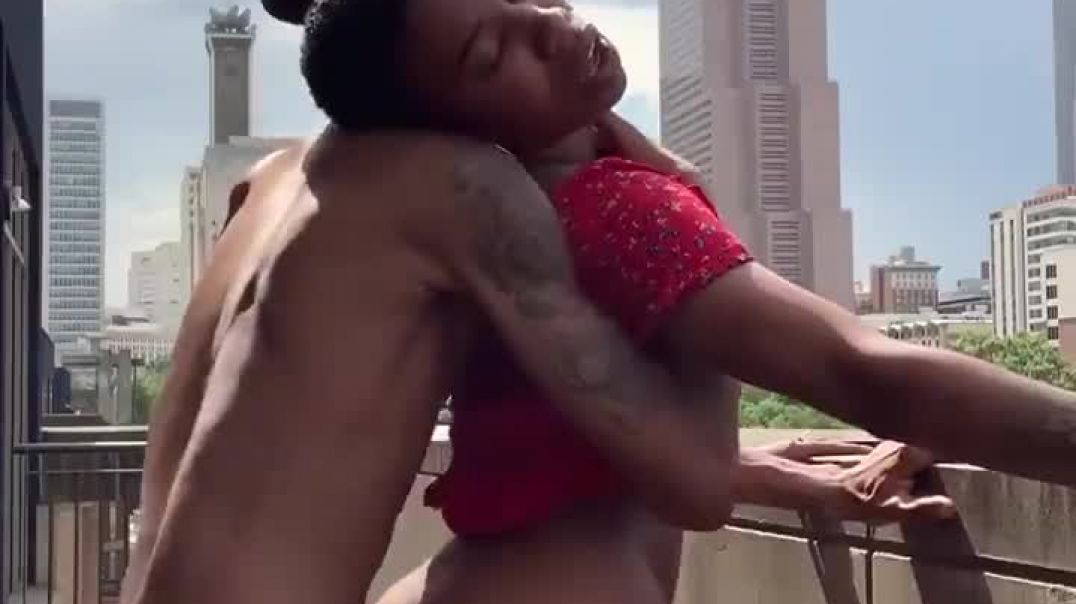 ⁣Balcony sex