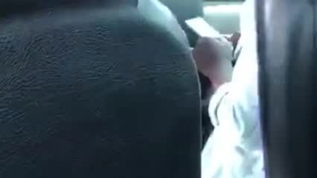 Horny passenger  in the taxi