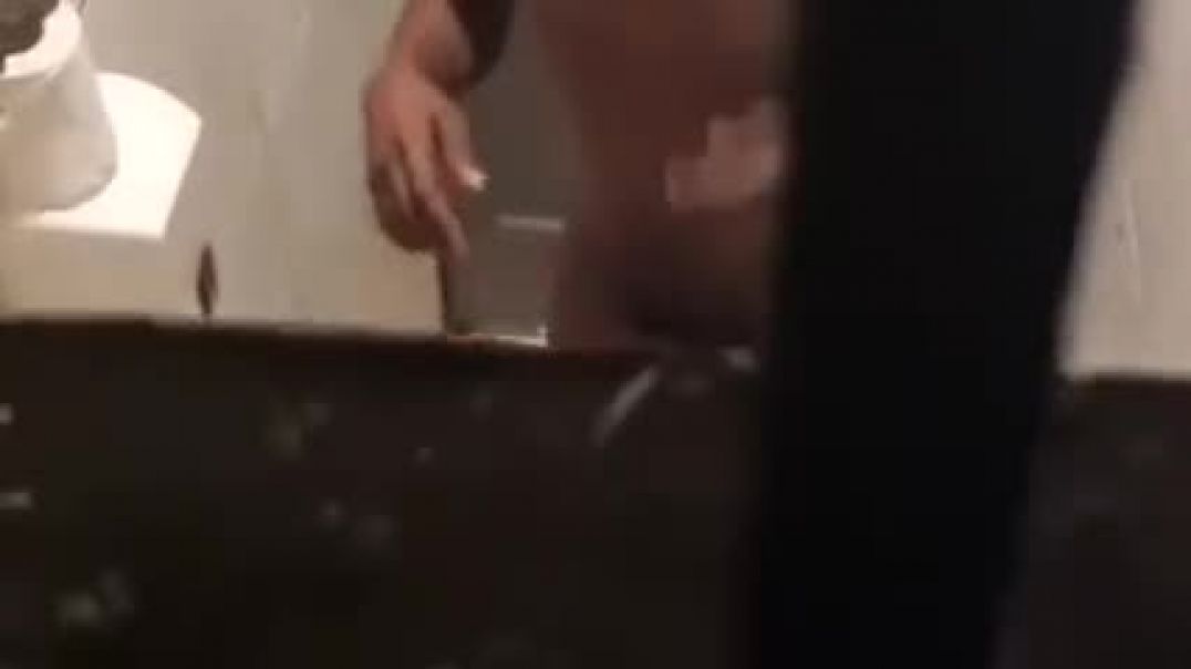 Night club toilet sex