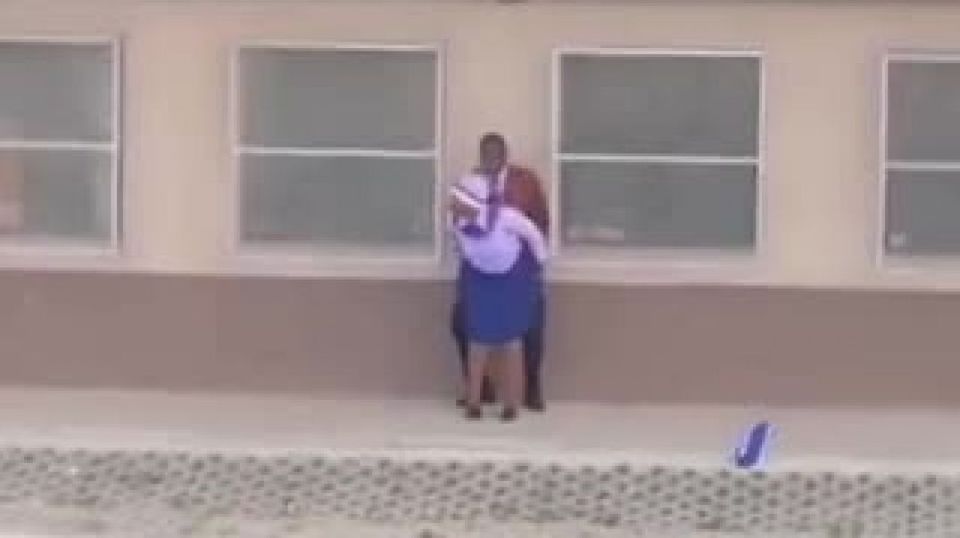 ⁣Pastor and Church member quickie outside church