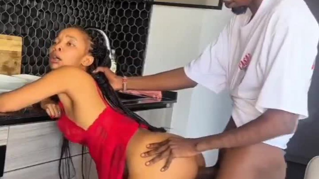 ⁣Blondie and Mambasapornstar part 6 sex in the kitchen